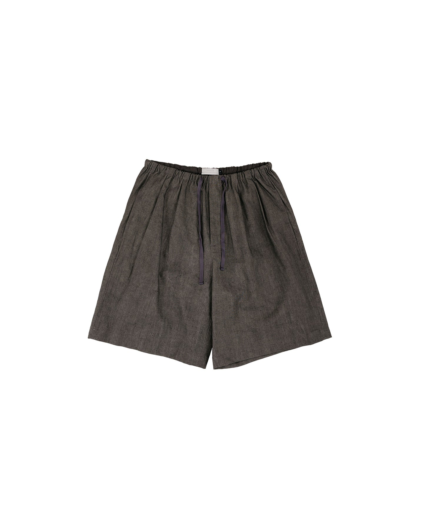 lost & found Amomento Amomento Linen Drawstring Shorts Brown