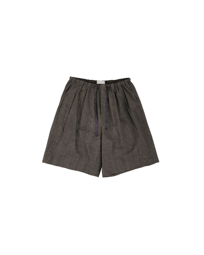 lost & found Amomento Amomento Linen Drawstring Shorts Brown