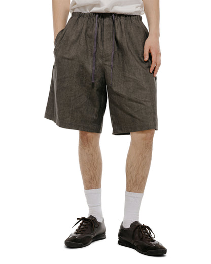 lost & found Amomento Amomento Linen Drawstring Shorts Brown