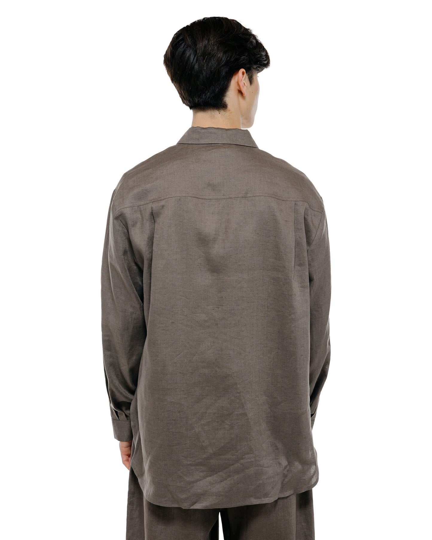 lost & found Amomento Amomento Linen Oversized Shirt Khaki