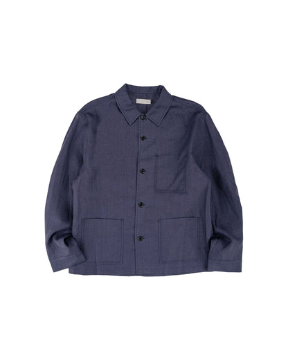 lost & found Amomento Amomento Linen Pocket Jacket Blue