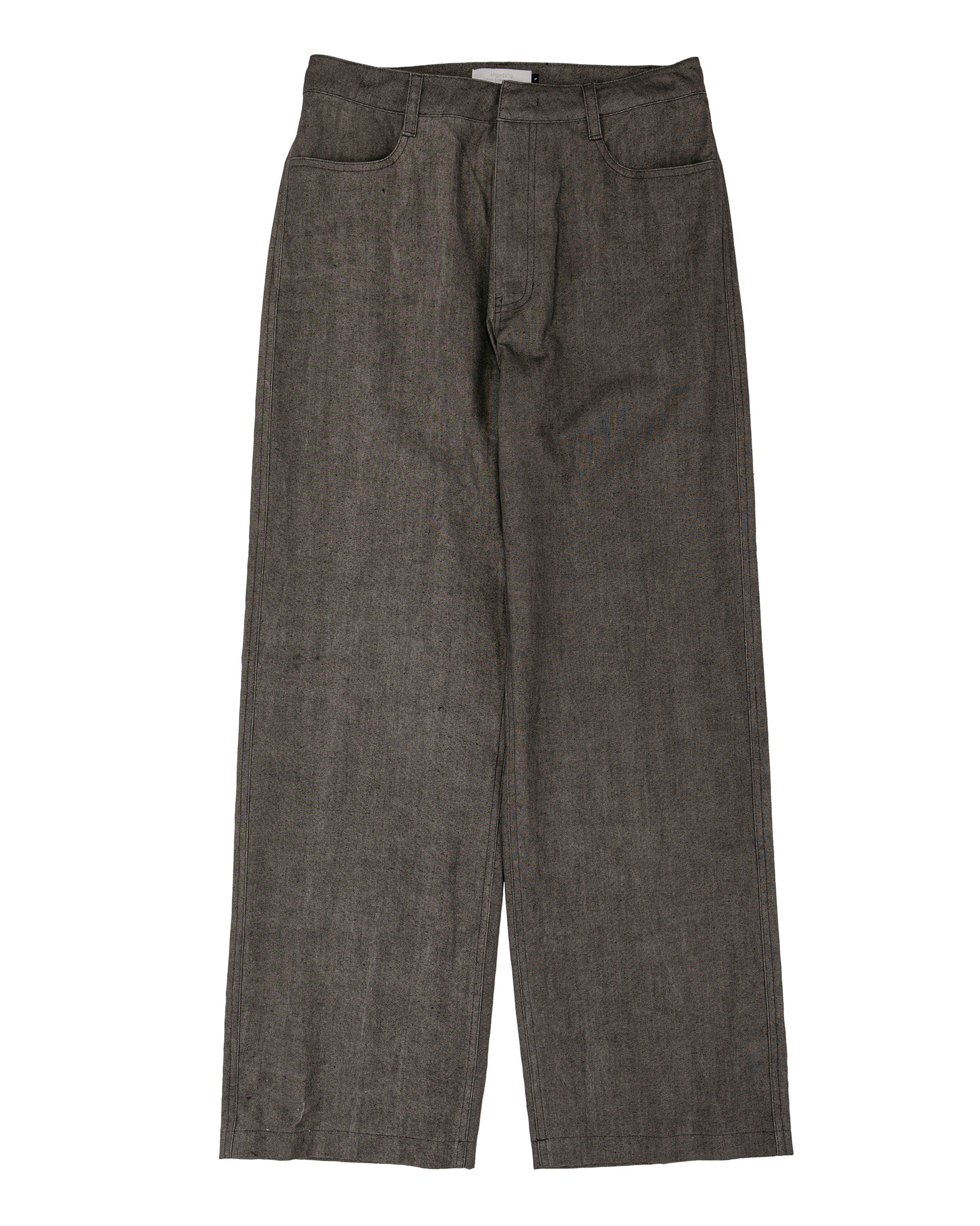 lost & found Amomento Amomento Linen Straight Pants Brown