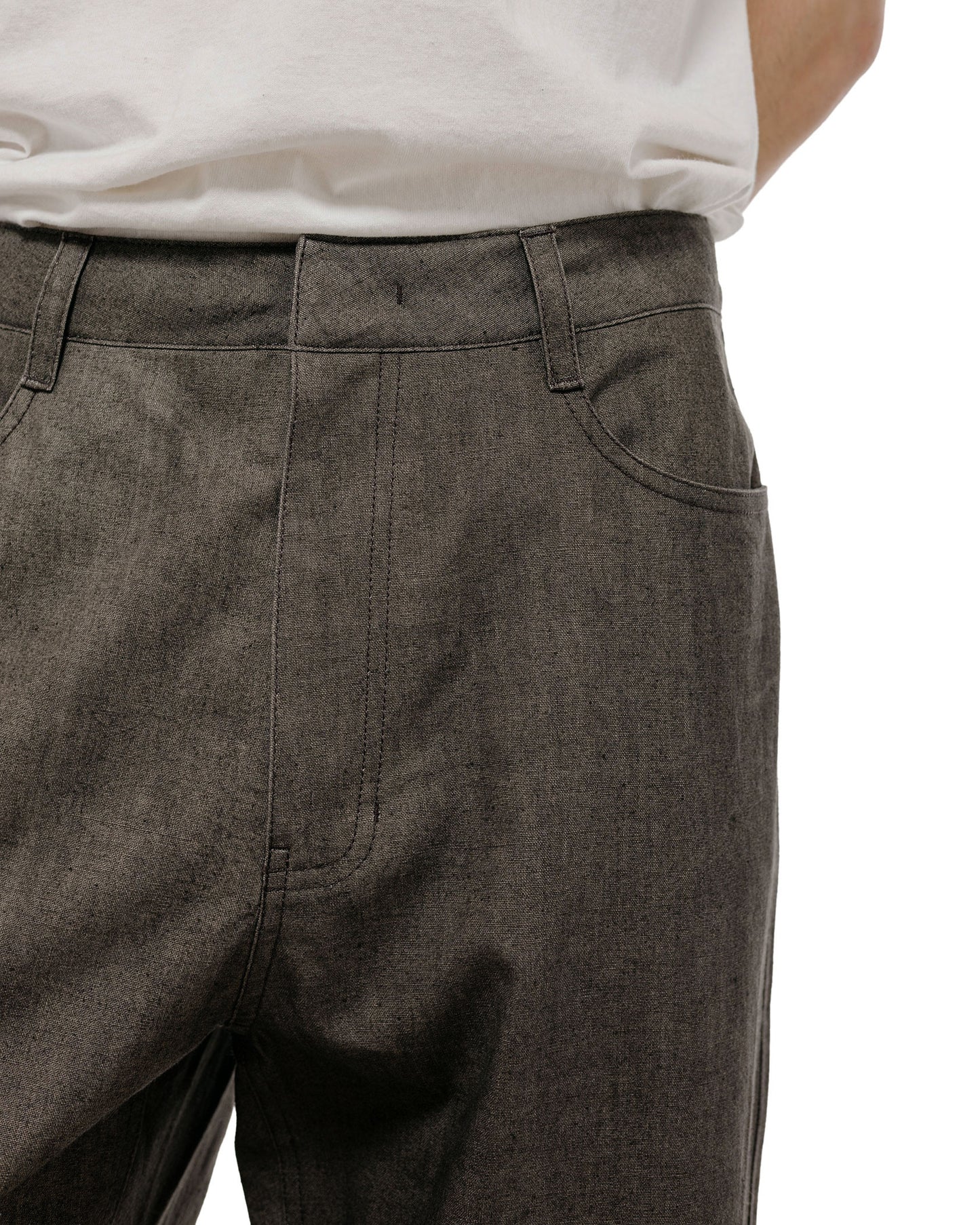 lost & found Amomento Amomento Linen Straight Pants Brown