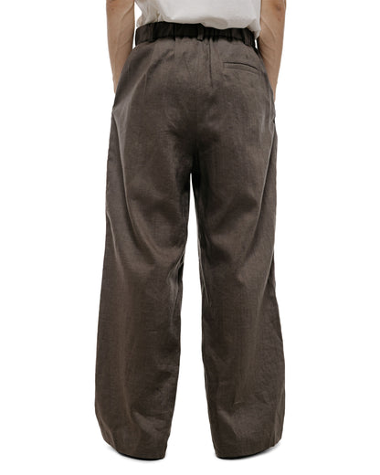lost & found Amomento Amomento Linen Two Tuck Wide Pants Khaki
