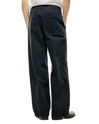 lost & found Amomento Amomento Garments Dyed Curved Seam Denim Black