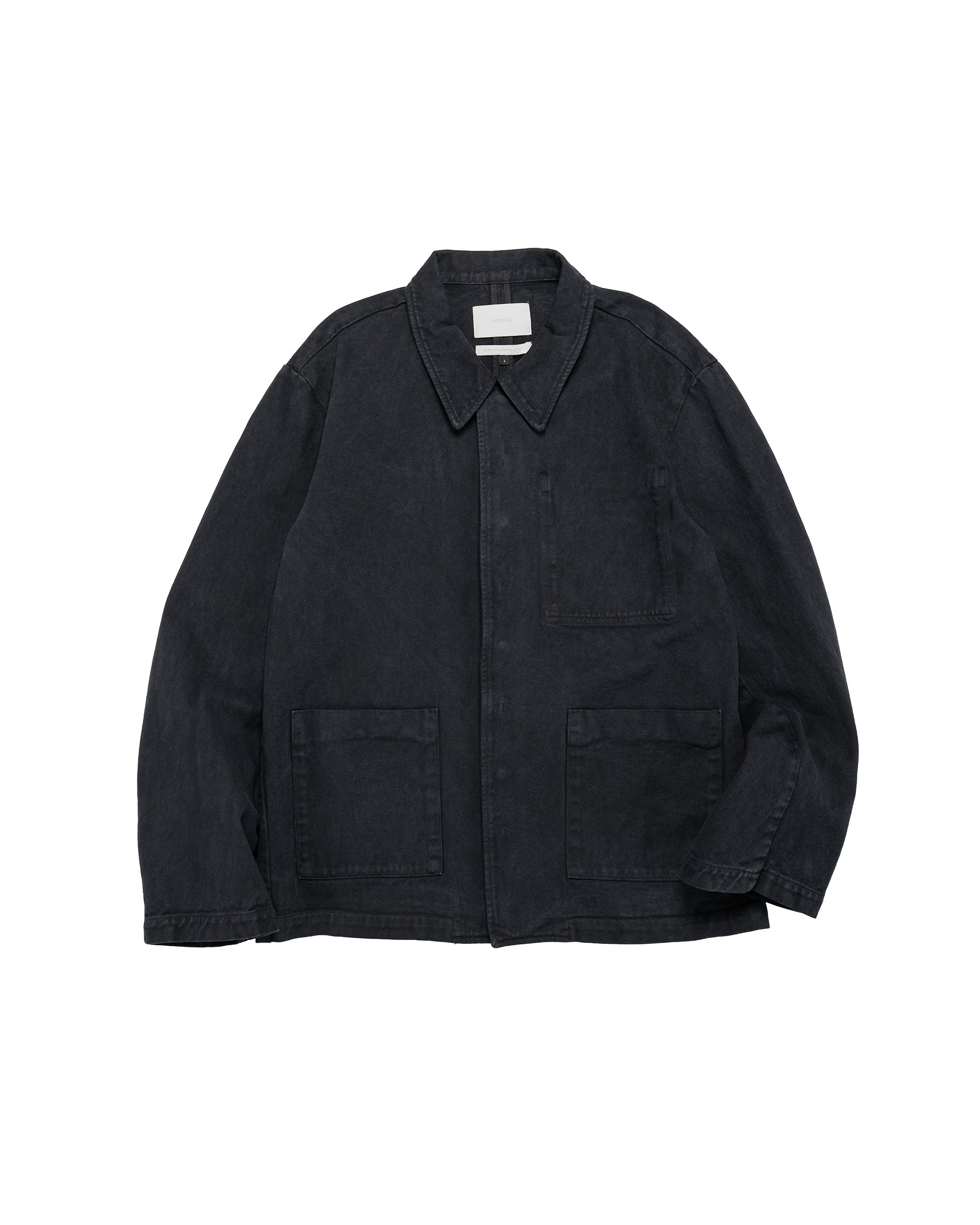 lost & found Amomento Amomento Garments Dyed Pocket Denim Jacket Black