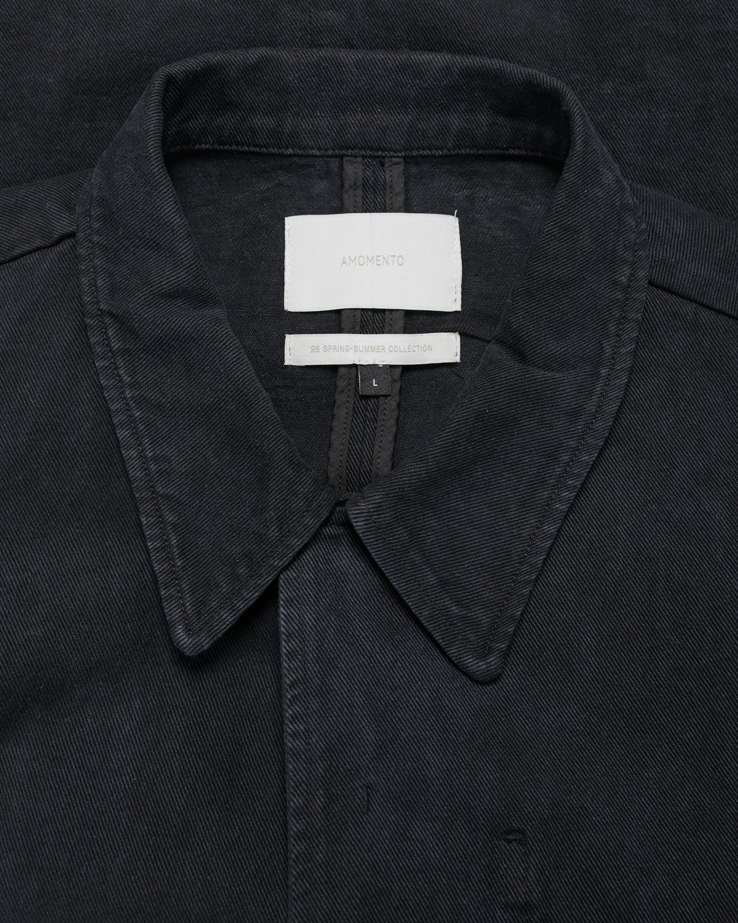 lost & found Amomento Amomento Garments Dyed Pocket Denim Jacket Black