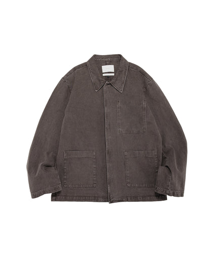 lost & found Amomento Amomento Garments Dyed Pocket Denim Jacket Brown