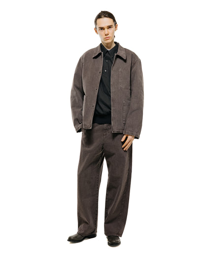 lost & found Amomento Amomento Garments Dyed Pocket Denim Jacket Brown