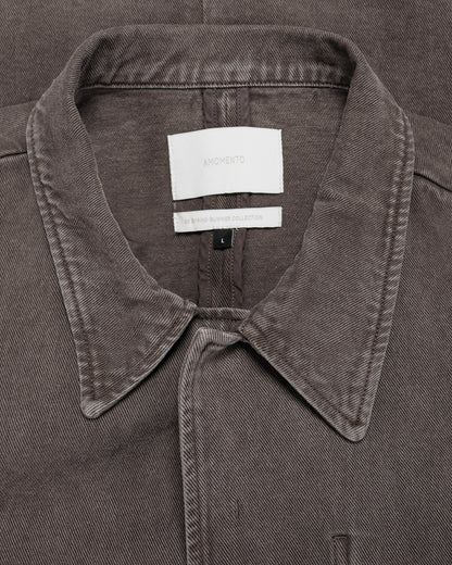 lost & found Amomento Amomento Garments Dyed Pocket Denim Jacket Brown