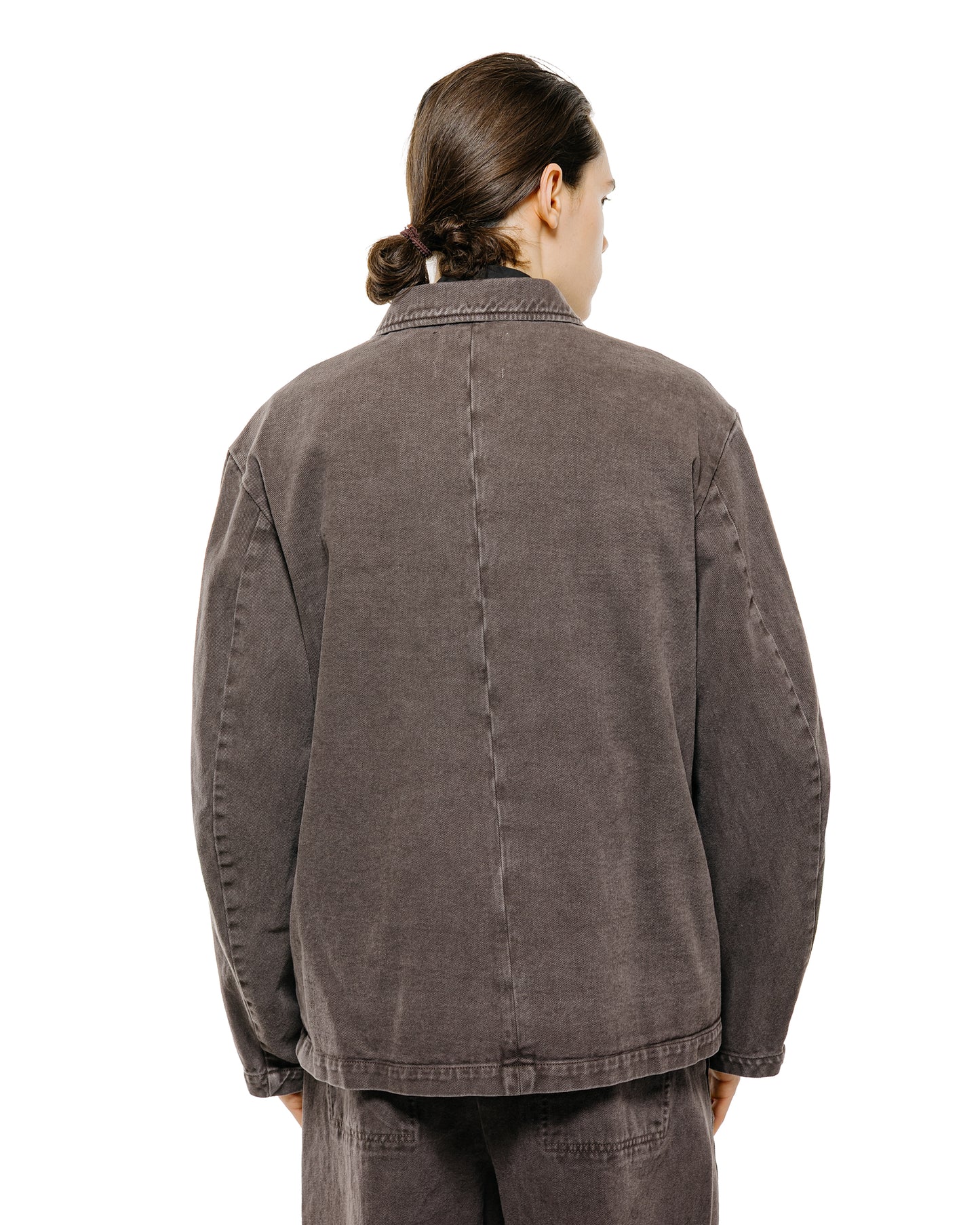 lost & found Amomento Amomento Garments Dyed Pocket Denim Jacket Brown