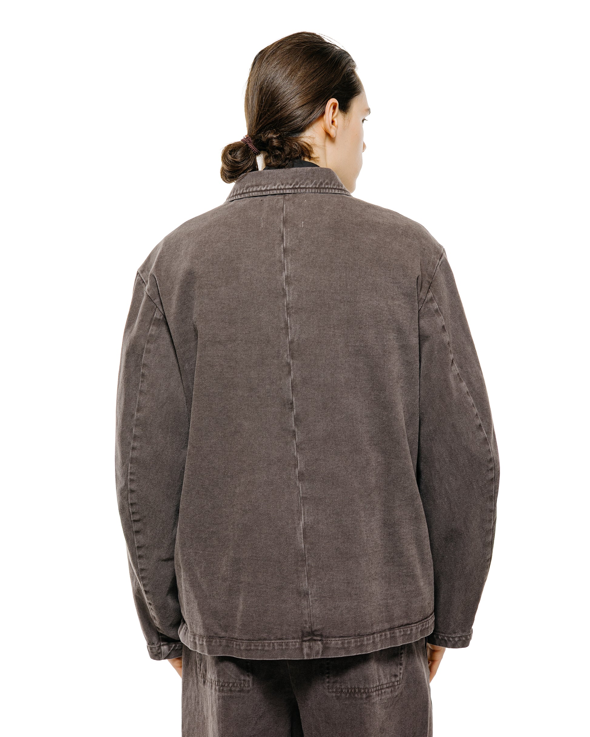 lost & found Amomento Amomento Garments Dyed Pocket Denim Jacket Brown