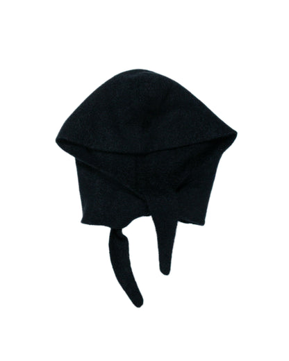 lost & found Amomento Amomento Hairy Balaclava Scarf Black