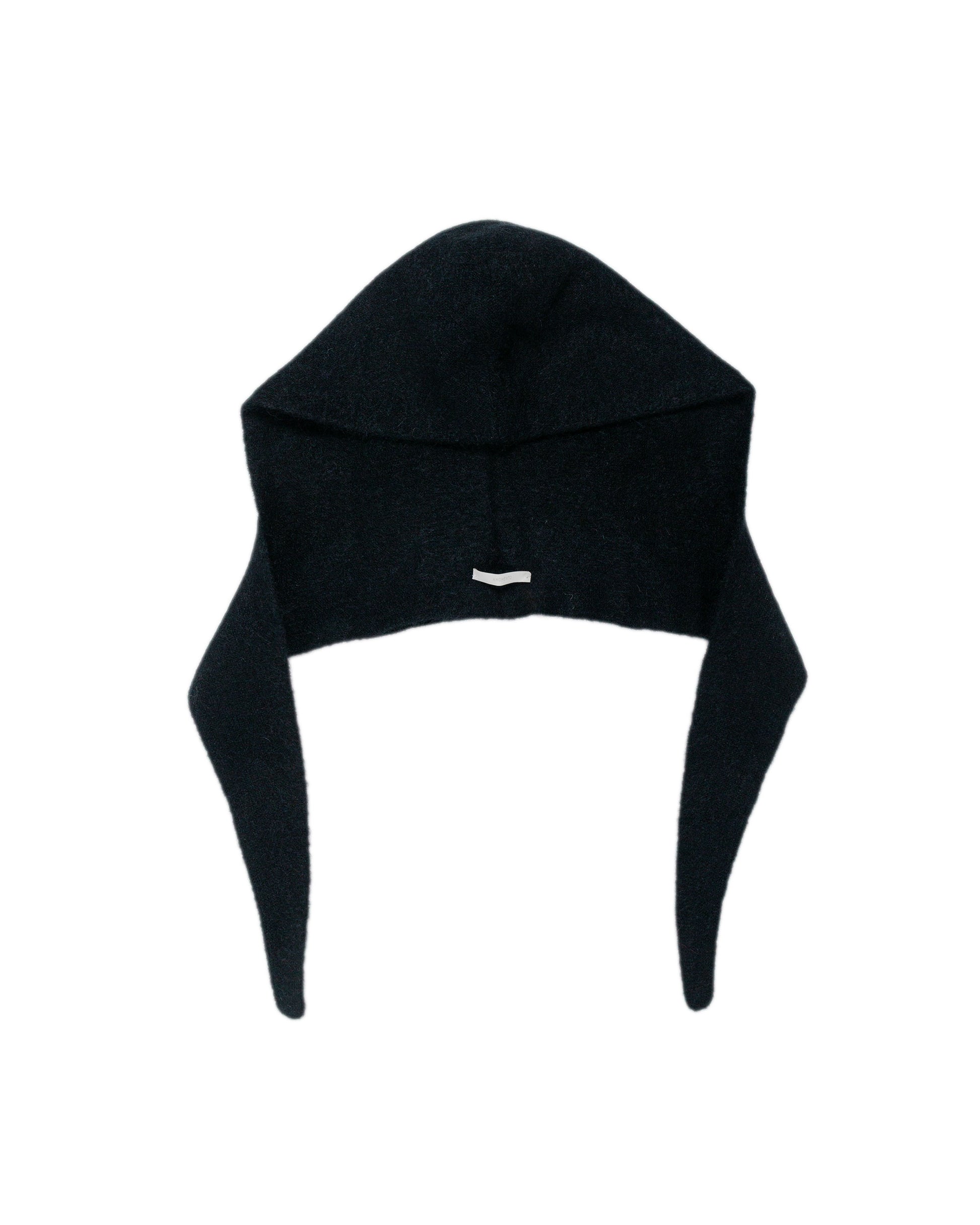 lost & found Amomento Amomento Hairy Balaclava Scarf Black