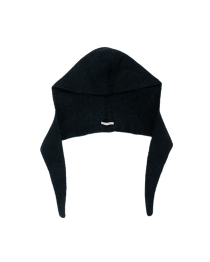 lost & found Amomento Amomento Hairy Balaclava Scarf Black