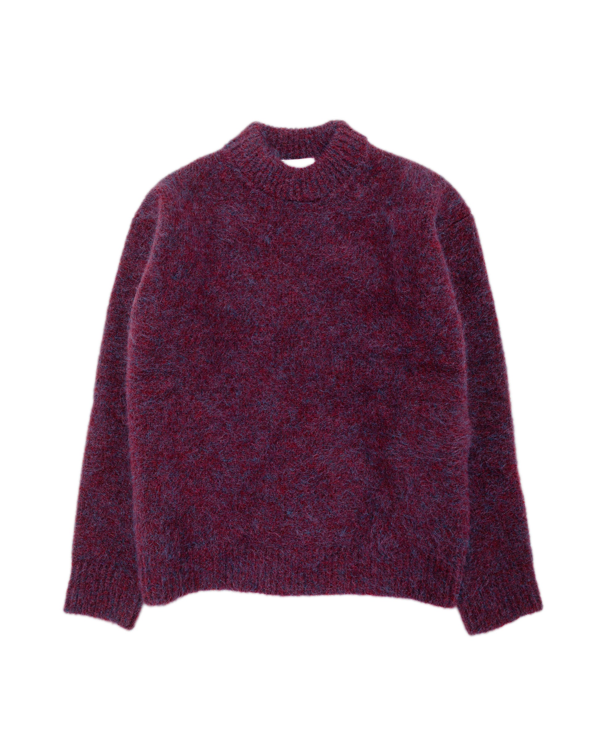 lost & found Amomento Amomento Hairy Rounded Pullover Burgundy