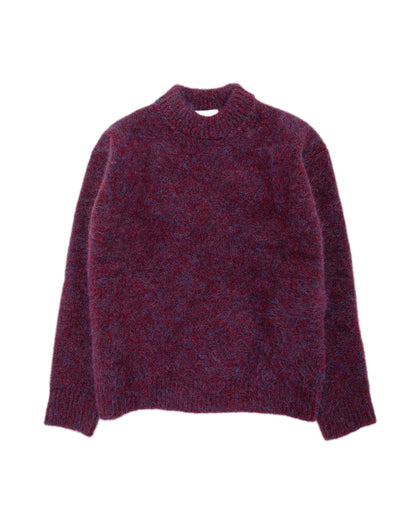 lost & found Amomento Amomento Hairy Rounded Pullover Burgundy