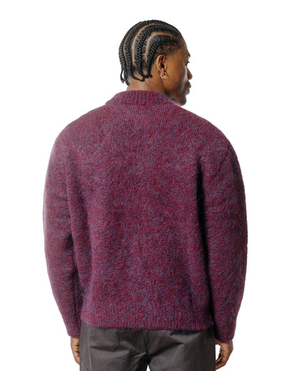 lost & found Amomento Amomento Hairy Rounded Pullover Burgundy