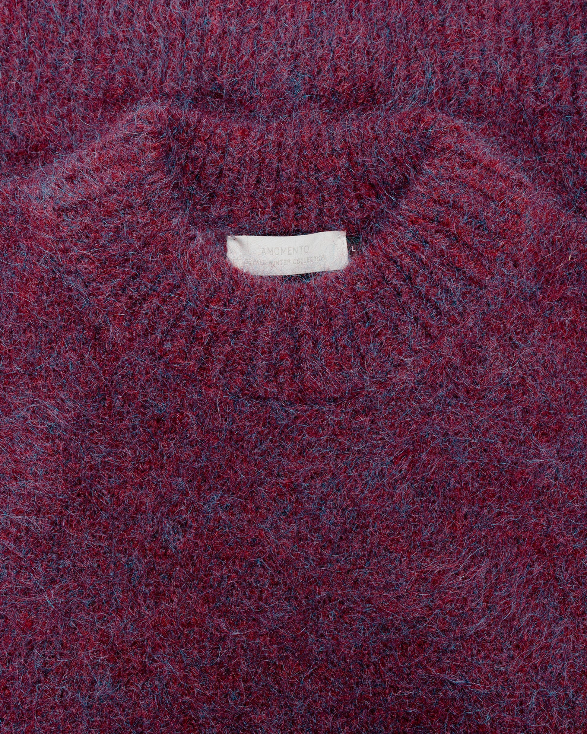 lost & found Amomento Amomento Hairy Rounded Pullover Burgundy