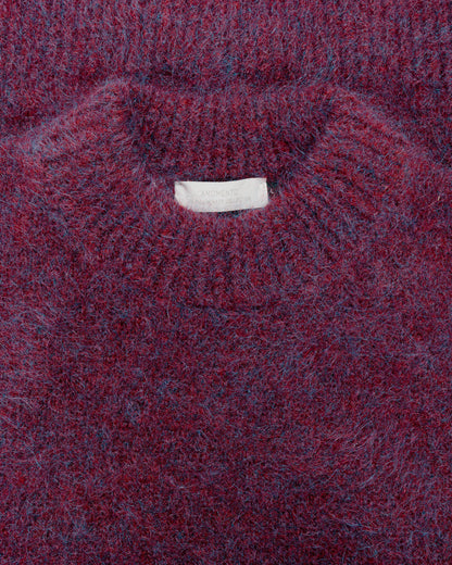 lost & found Amomento Amomento Hairy Rounded Pullover Burgundy
