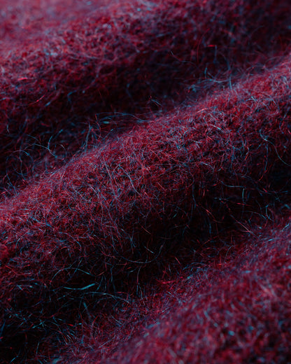 lost & found Amomento Amomento Hairy Rounded Pullover Burgundy