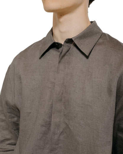 lost & found Amomento Amomento Linen Oversized Shirt Khaki