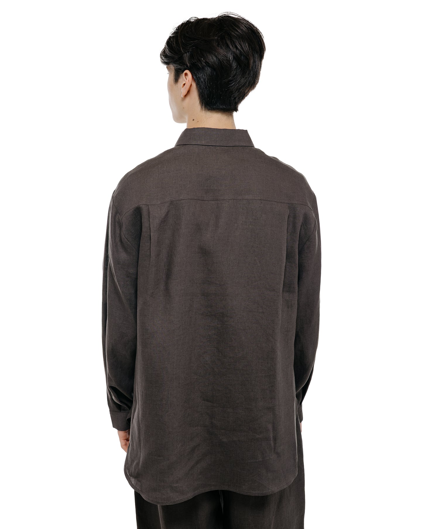 lost & found Amomento Amomento Linen Oversized Shirt Khaki Grey