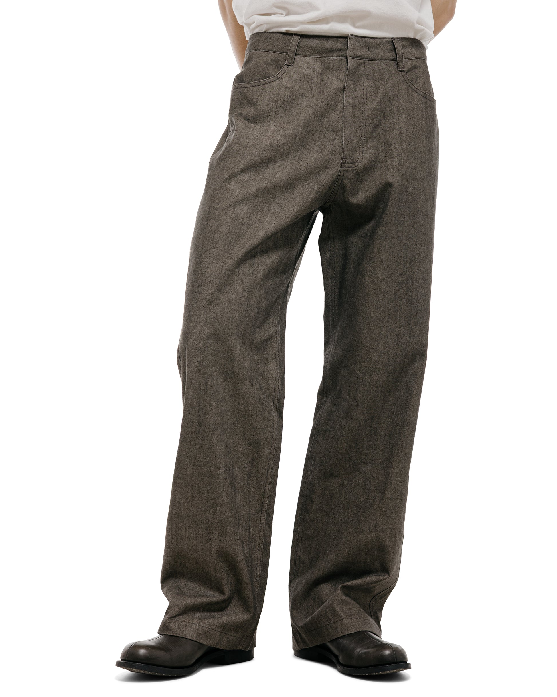 lost & found Amomento Amomento Linen Straight Pants Brown
