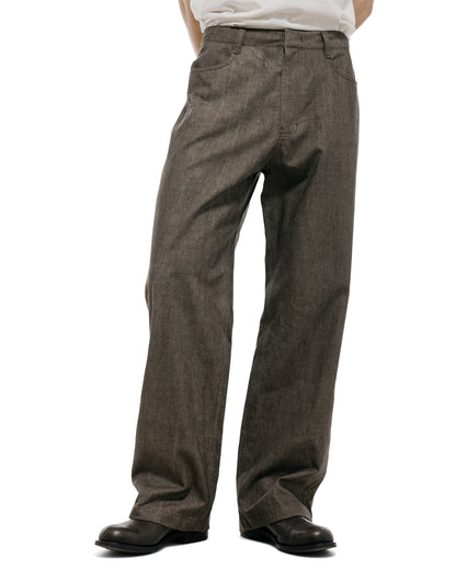 lost & found Amomento Amomento Linen Straight Pants Brown