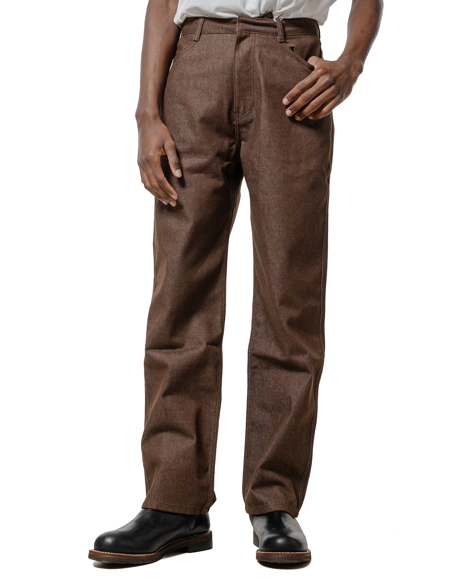 lost & found Amomento Amomento Men's Color Indigo Denim Brown