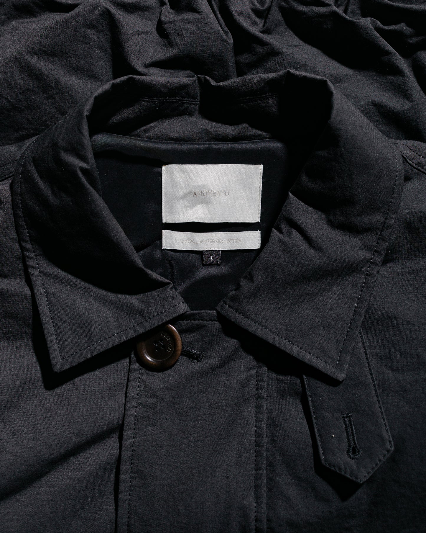lost & found Amomento Amomento Padded Cotton Nylon Jumper Black