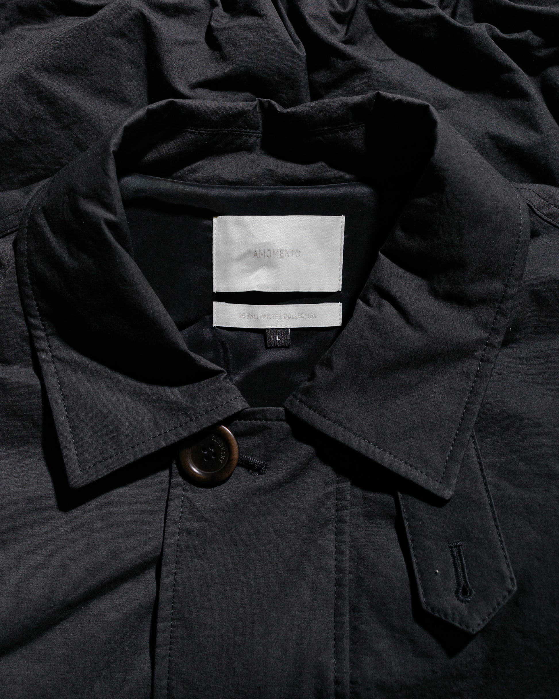 lost & found Amomento Amomento Padded Cotton Nylon Jumper Black