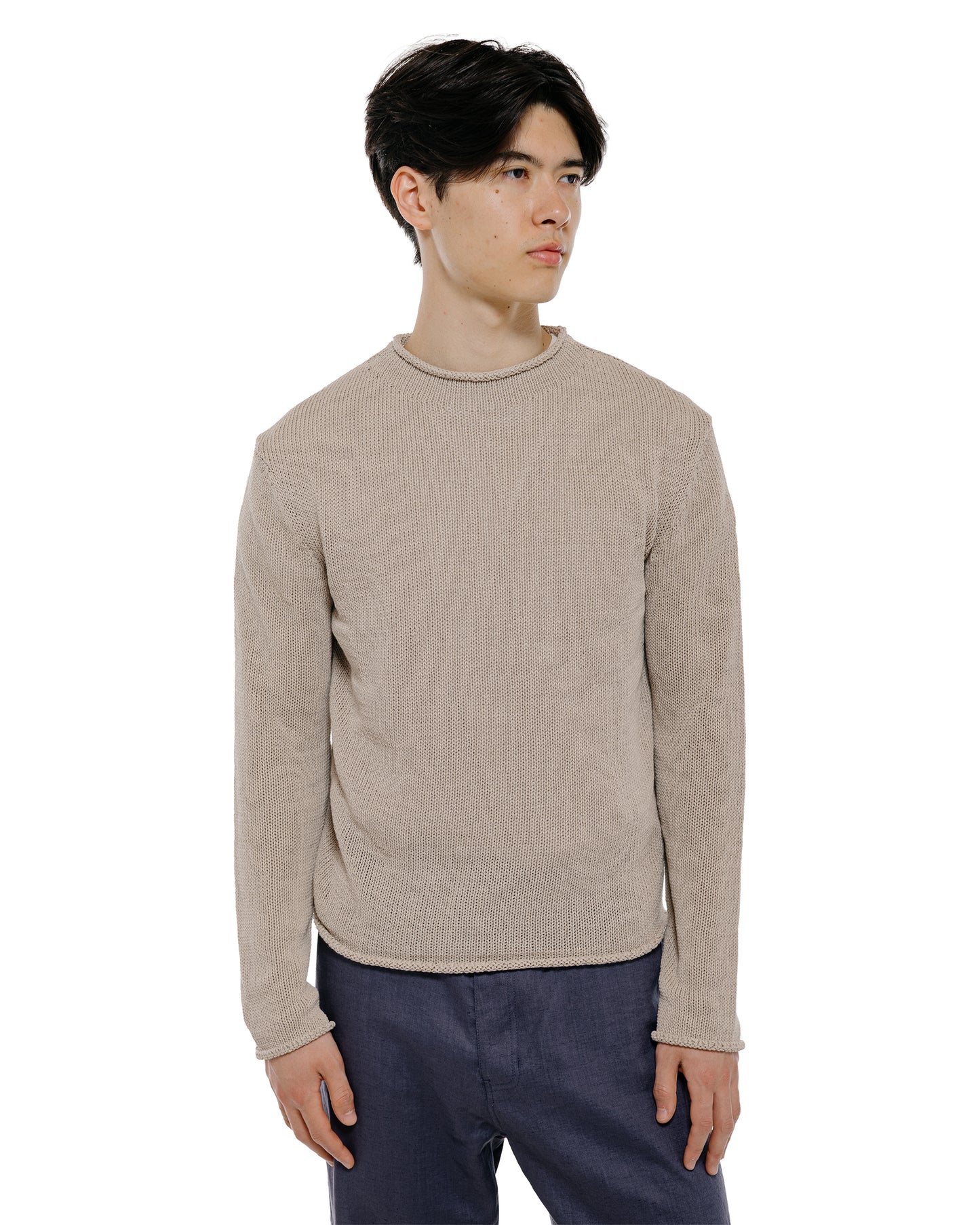lost & found Amomento Amomento Paper Yarn Pullover Beige