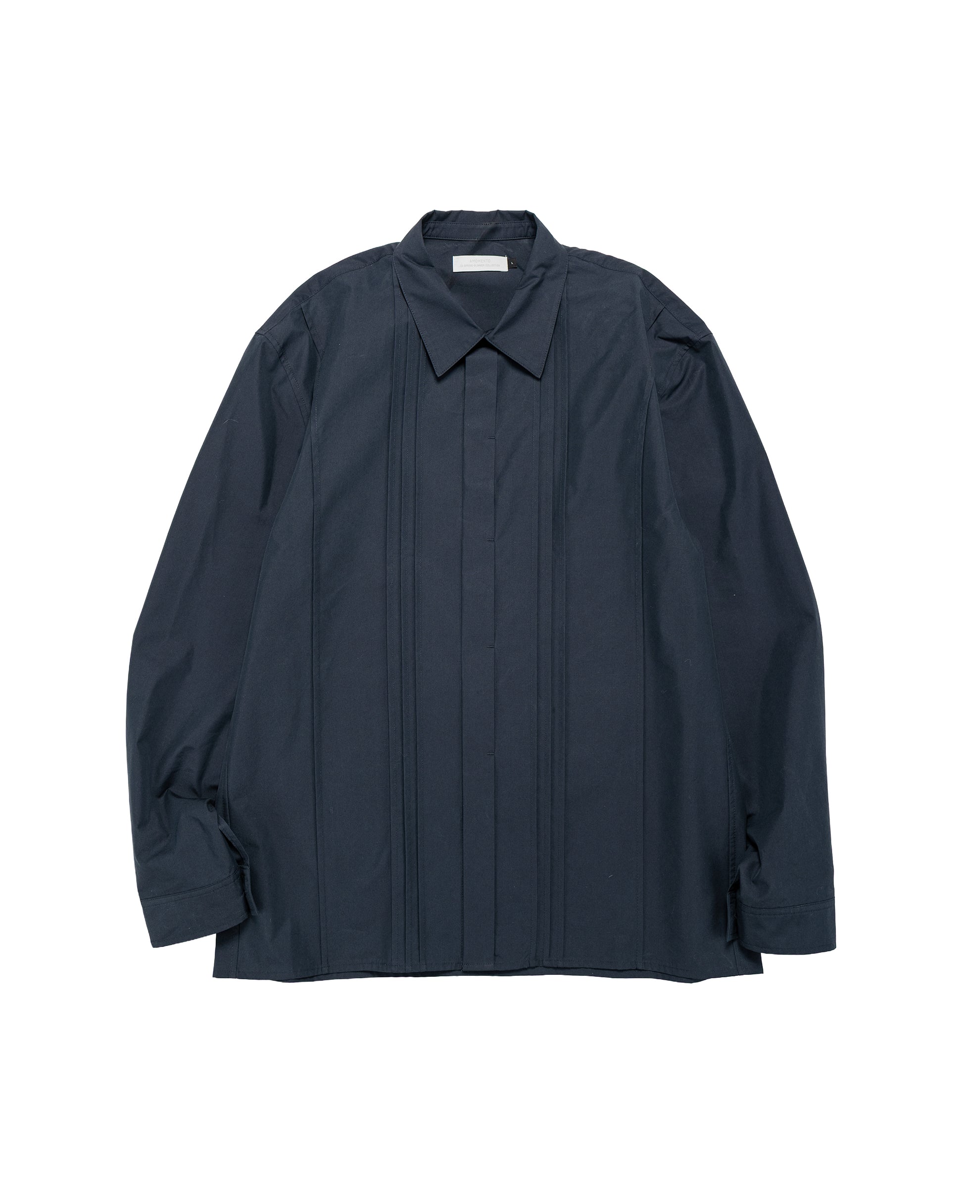 lost & found Amomento Amomento Pleated Shirt Navy