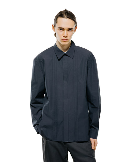 lost & found Amomento Amomento Pleated Shirt Navy