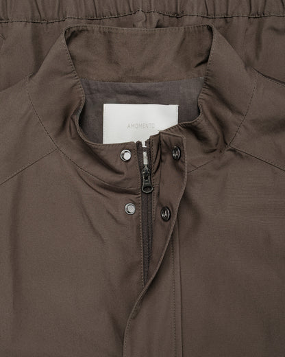 lost & found Amomento Amomento Raglan Cotton Zip Jumper Brown