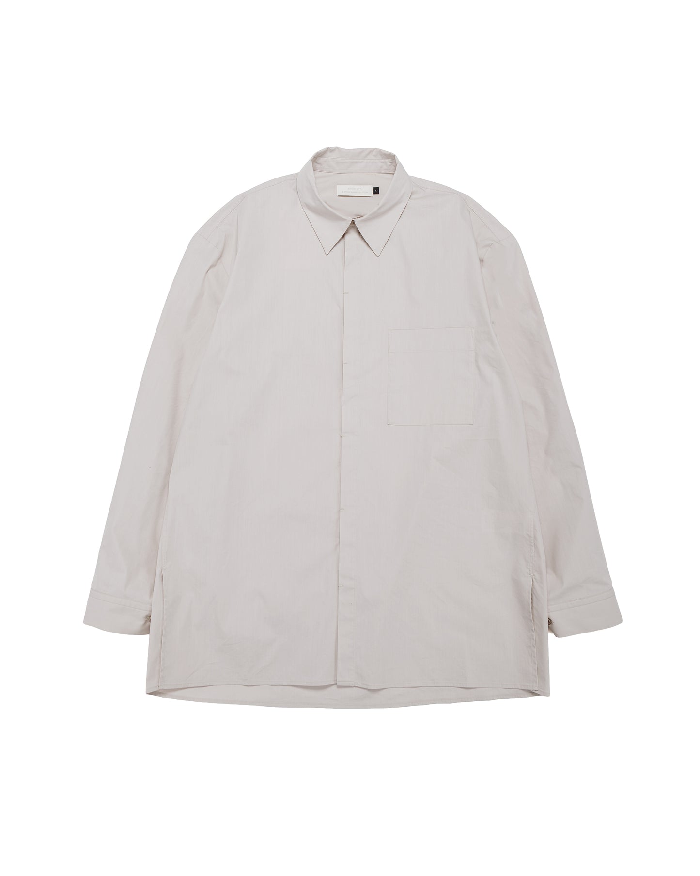 lost & found Amomento Amomento Square Pocket Oversized Shirt Beige