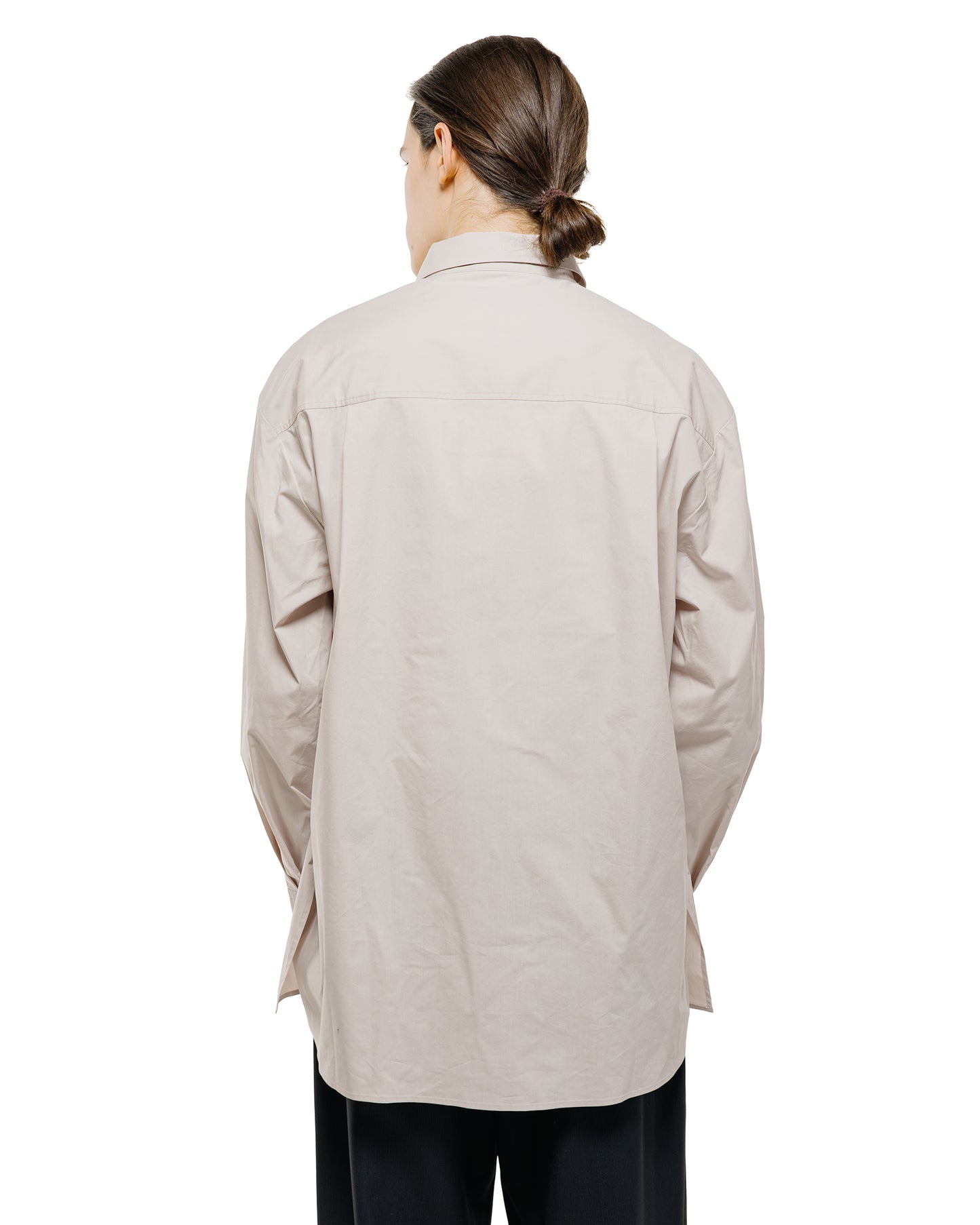lost & found Amomento Amomento Square Pocket Oversized Shirt Beige
