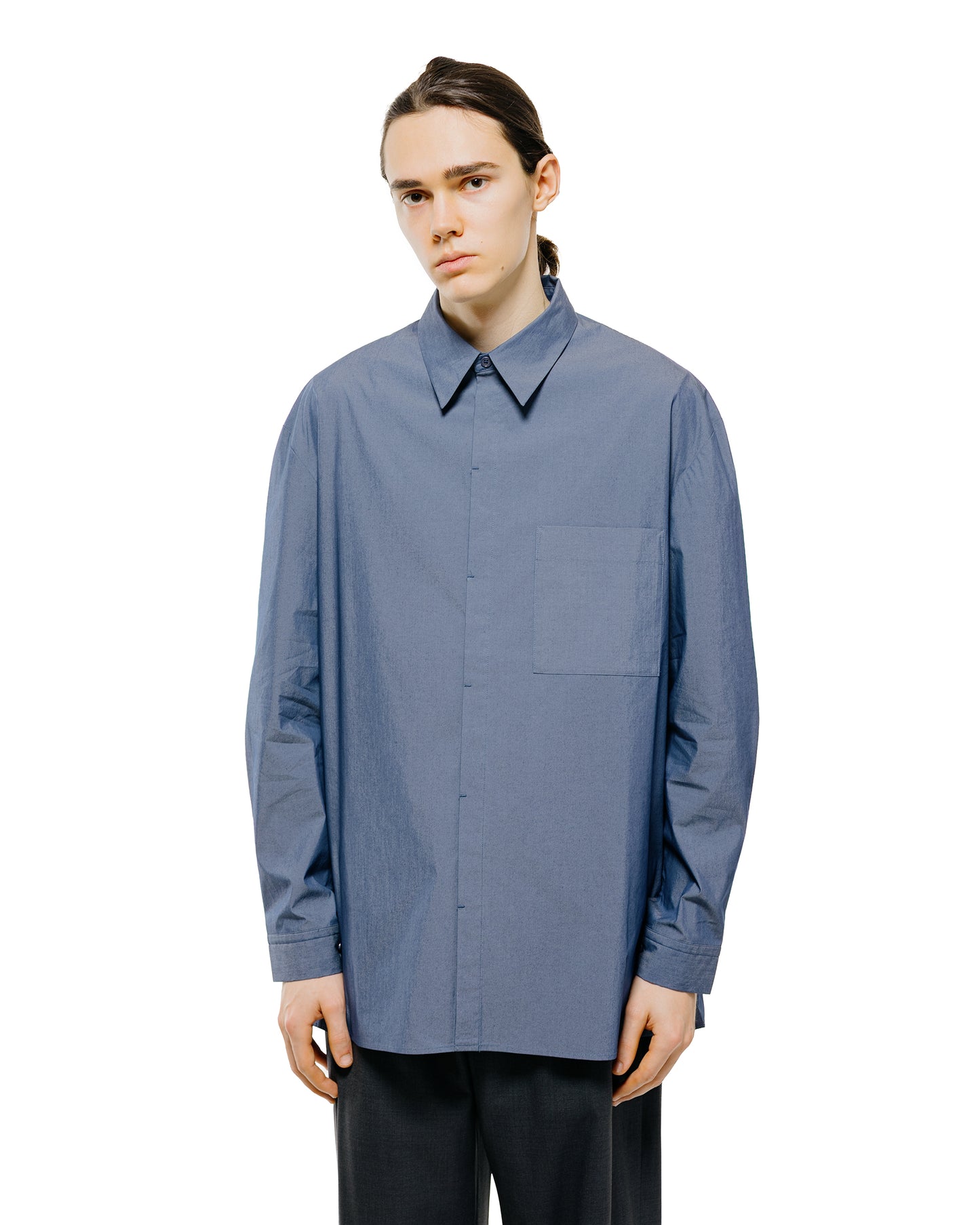 lost & found Amomento Amomento Square Pocket Oversized Shirt Indigo
