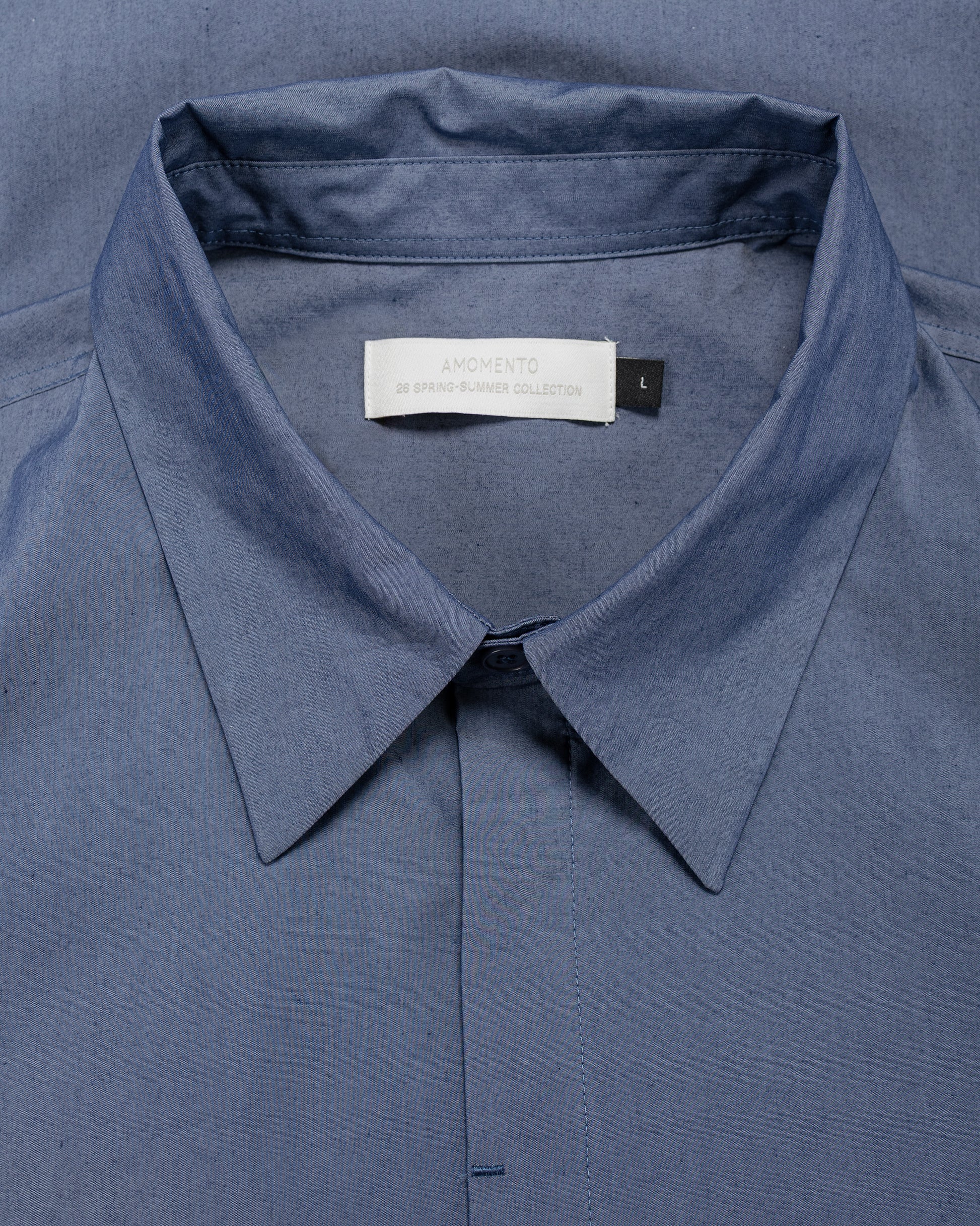 lost & found Amomento Amomento Square Pocket Oversized Shirt Indigo