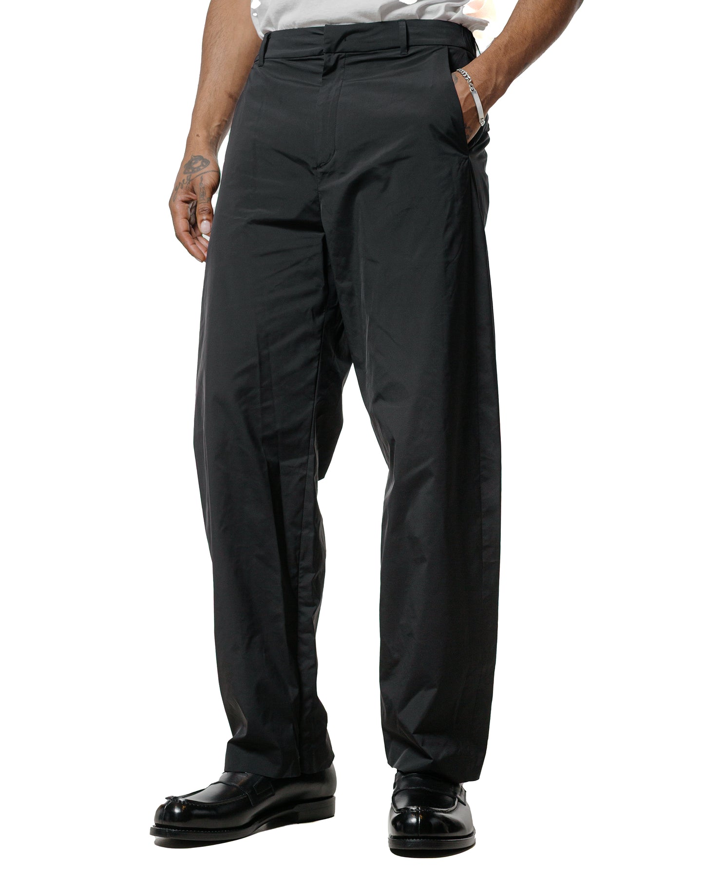 lost & found Amomento Amomento Taffeta Curved Leg Pants Black
