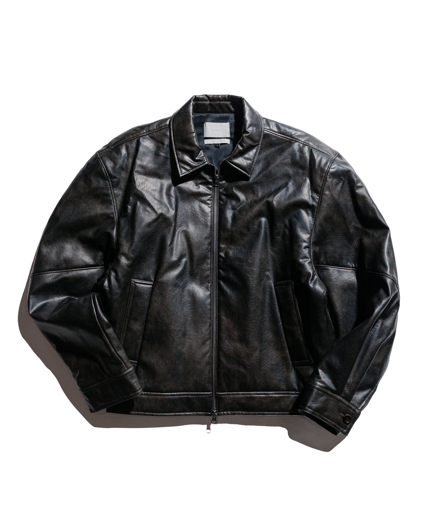 lost & found Amomento Amomento Vegan Leather Blouson Black