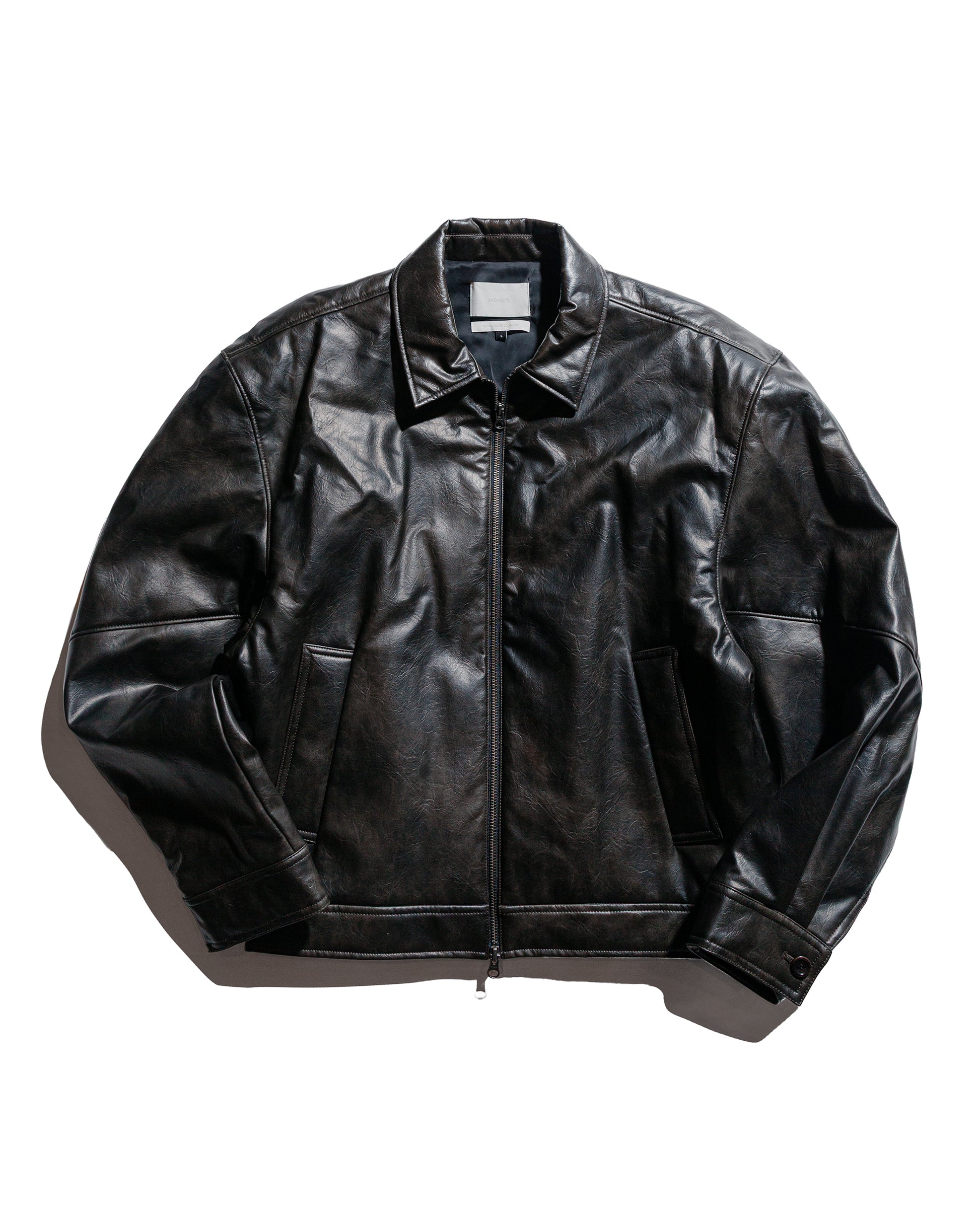 lost & found Amomento Amomento Vegan Leather Blouson Black