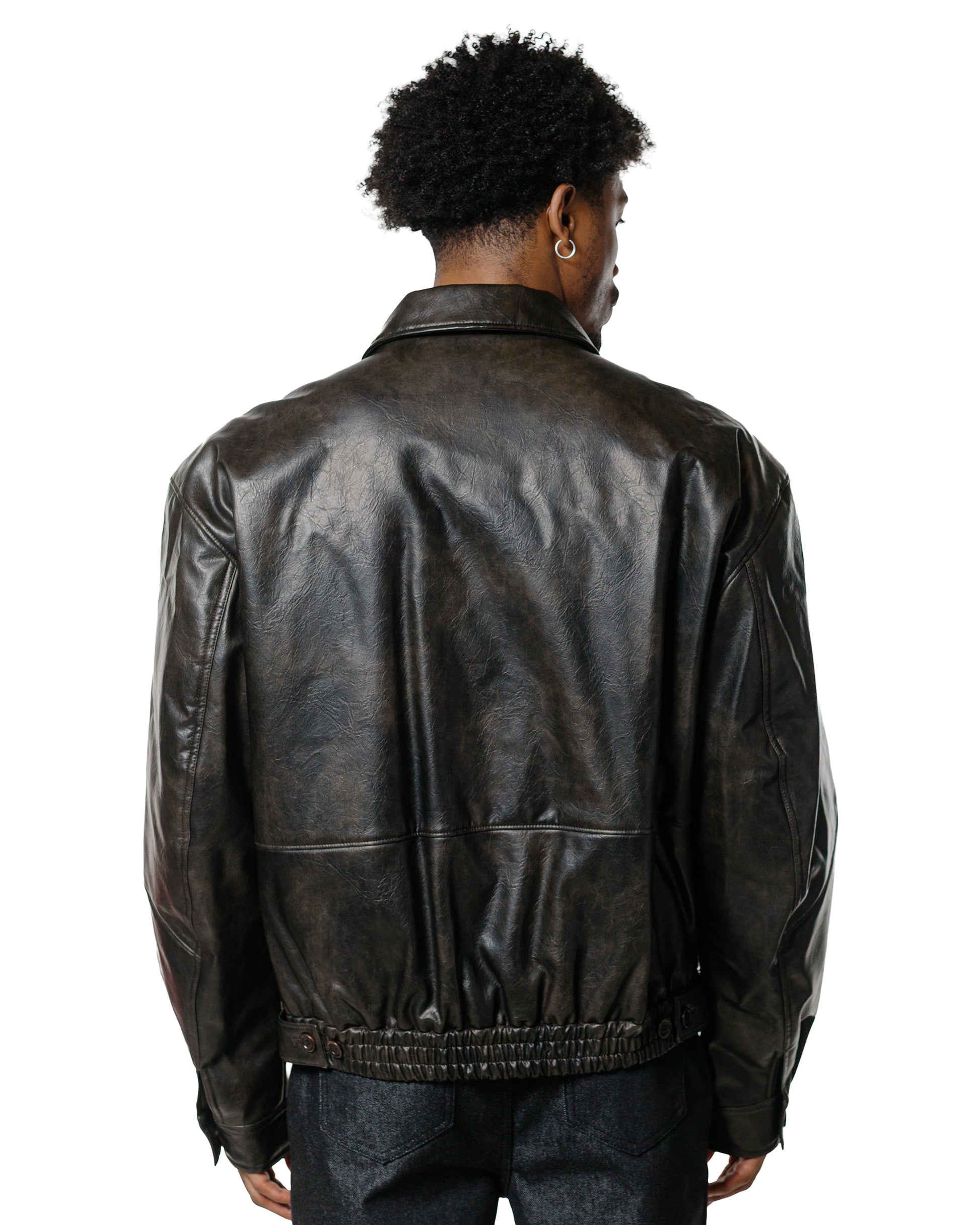 lost & found Amomento Amomento Vegan Leather Blouson Black