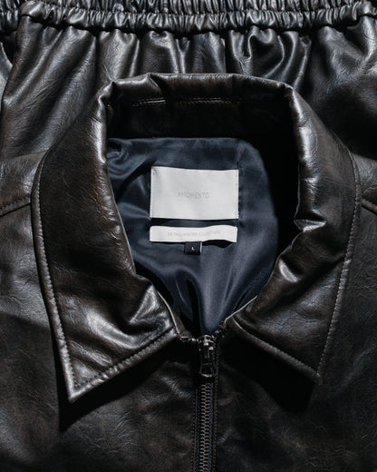 lost & found Amomento Amomento Vegan Leather Blouson Black
