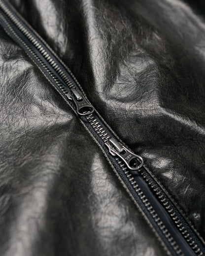 lost & found Amomento Amomento Vegan Leather Blouson Black