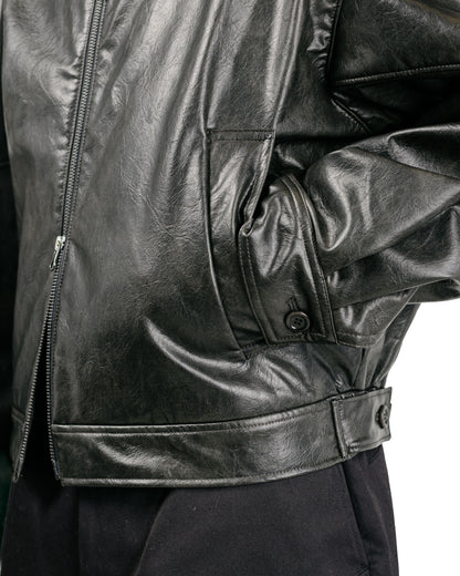 lost & found Amomento Amomento Vegan Leather Blouson Black