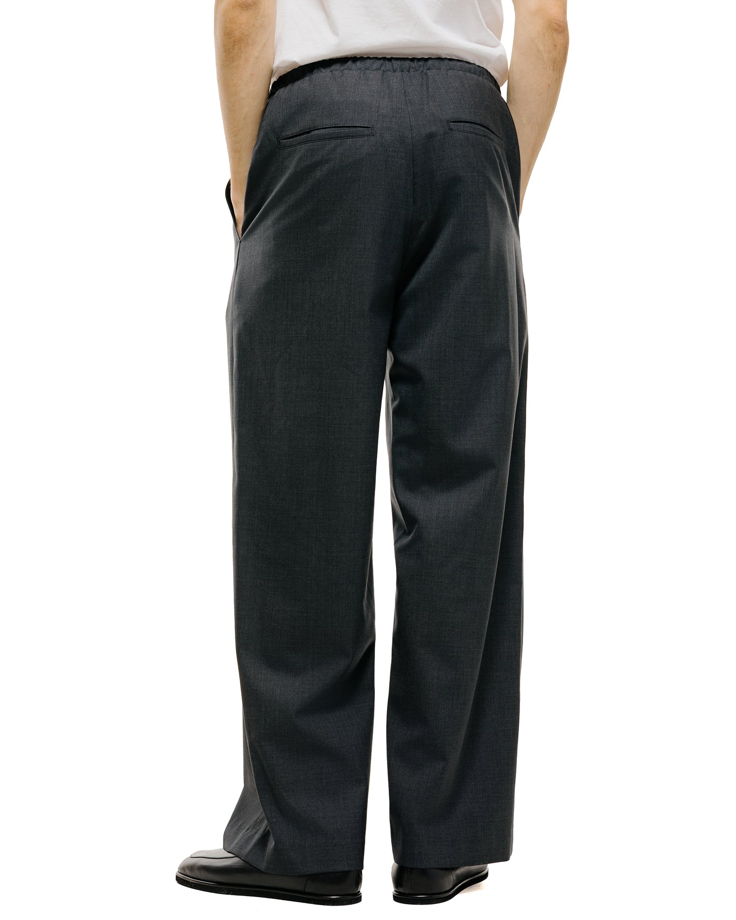 lost & found Amomento Amomento Wool Banding Pants Charcoal