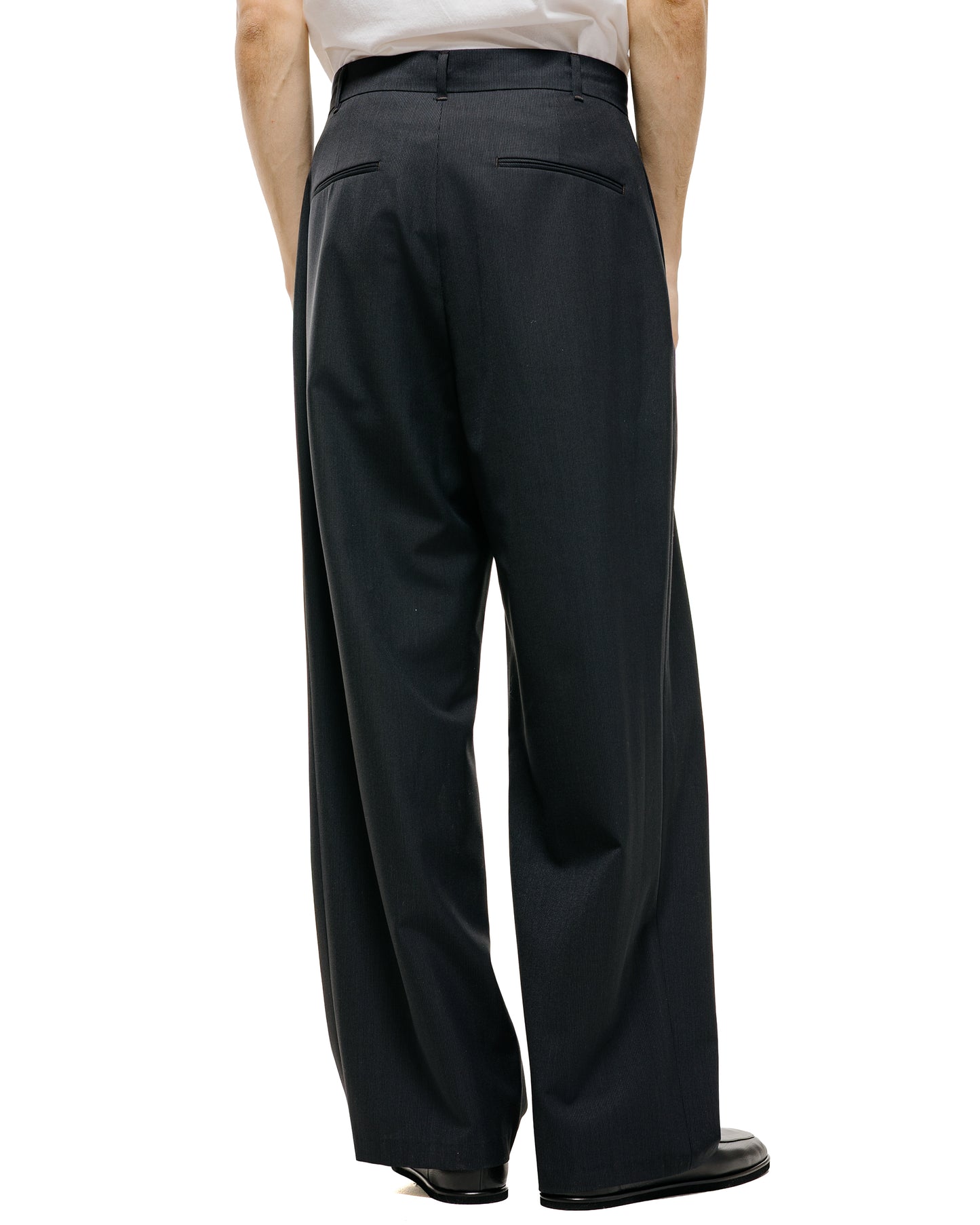 lost & found Amomento Amomento Wool Stripe Martine Pants Black