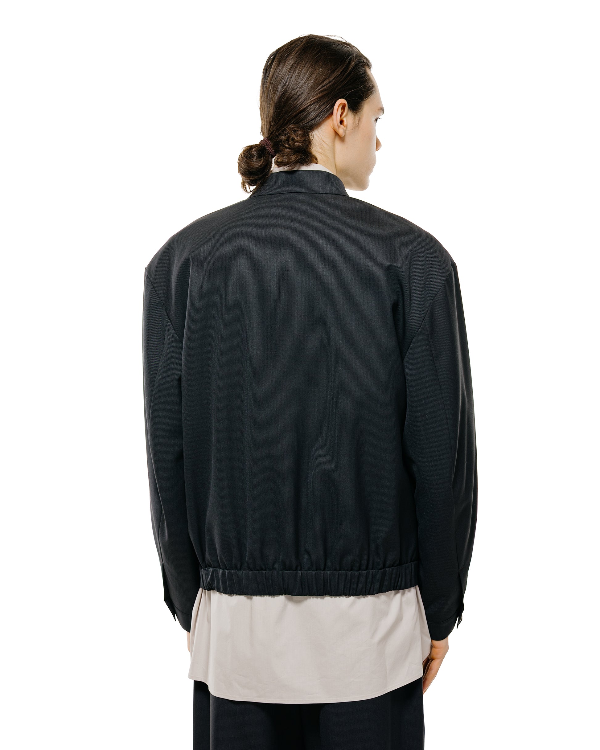 lost & found Amomento Amomento Wool Stripe Zip-Up Jumper Black